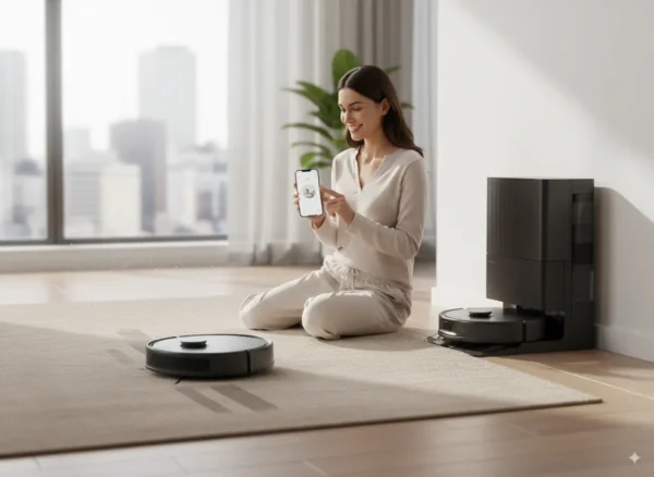 Roborock Robotstøvsuger Qrevo S - Black: Kraftfull og smart rengjøring - Bilde 6