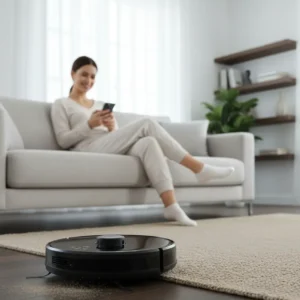 Alternative view of Nedis Robotstøvsuger WIFIVCL001CBK Test: Beste 3-i-1 Robot med Lasernavigasjon