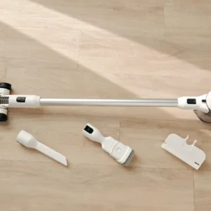 Alternative view of Munnstykke med LED-lys oppdager selv de minste støvpartikler på gulvet-Point Pencil trådløs støvsuger Test